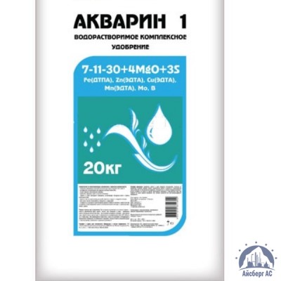 Удобрение Акварин 1 N-P-K+Mg+S+Мэ 7-11-30+4+3+Мэ в хелатной форме купить в Комсомольске-на-Амуре