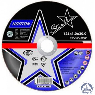 Диск отрезной по металлу 125х1,6x22,23 мм NORTON STARLINE купить в Комсомольске-на-Амуре